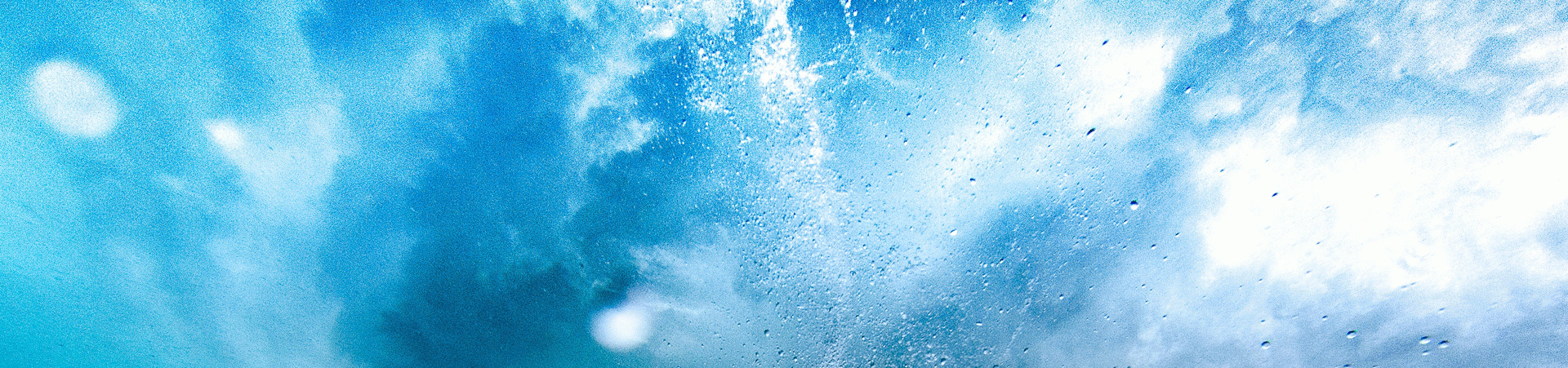 Abstract painting of blue and white, water and air